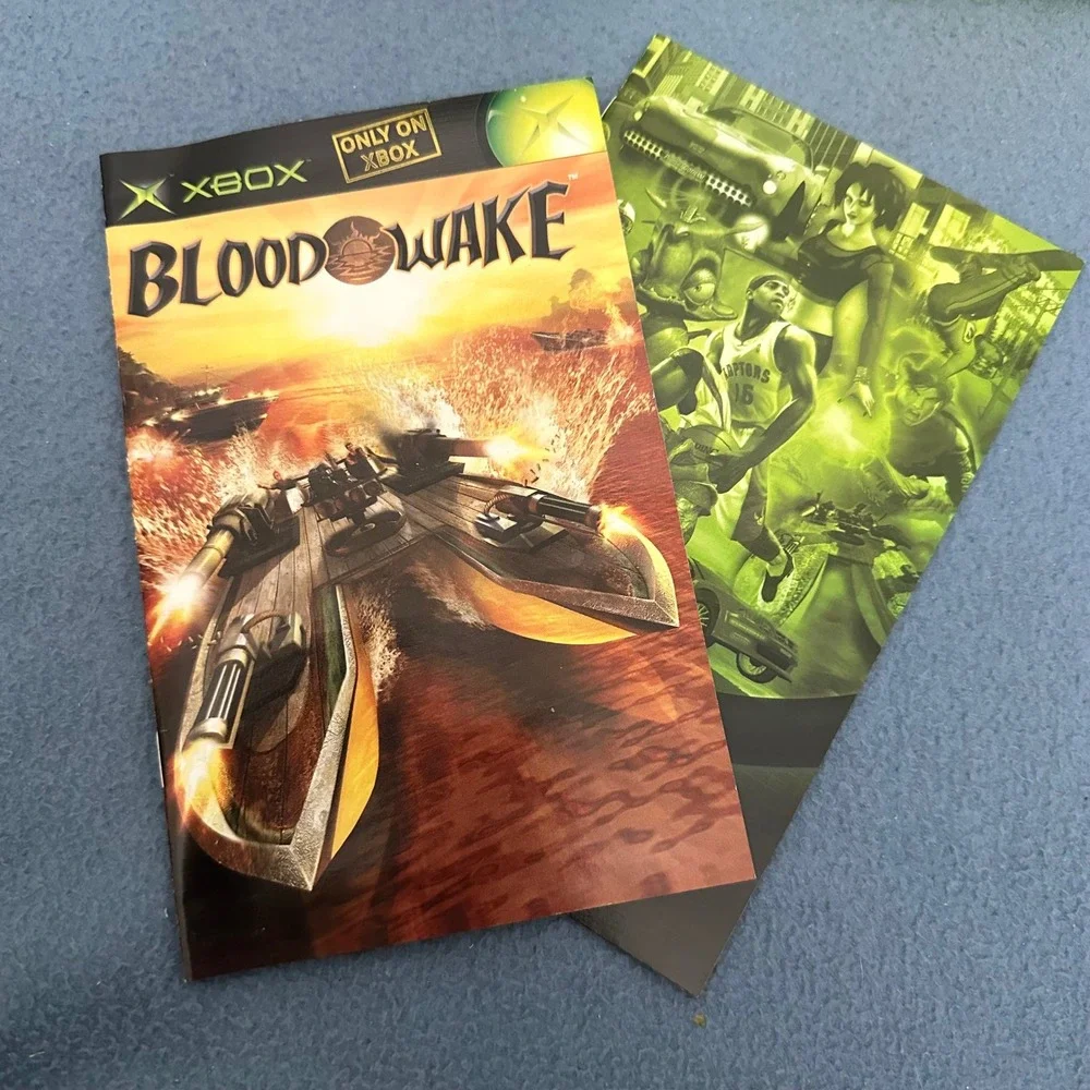 Blood Wake Microsoft Xbox Game Original CIB Complete with Manual Naval Combat